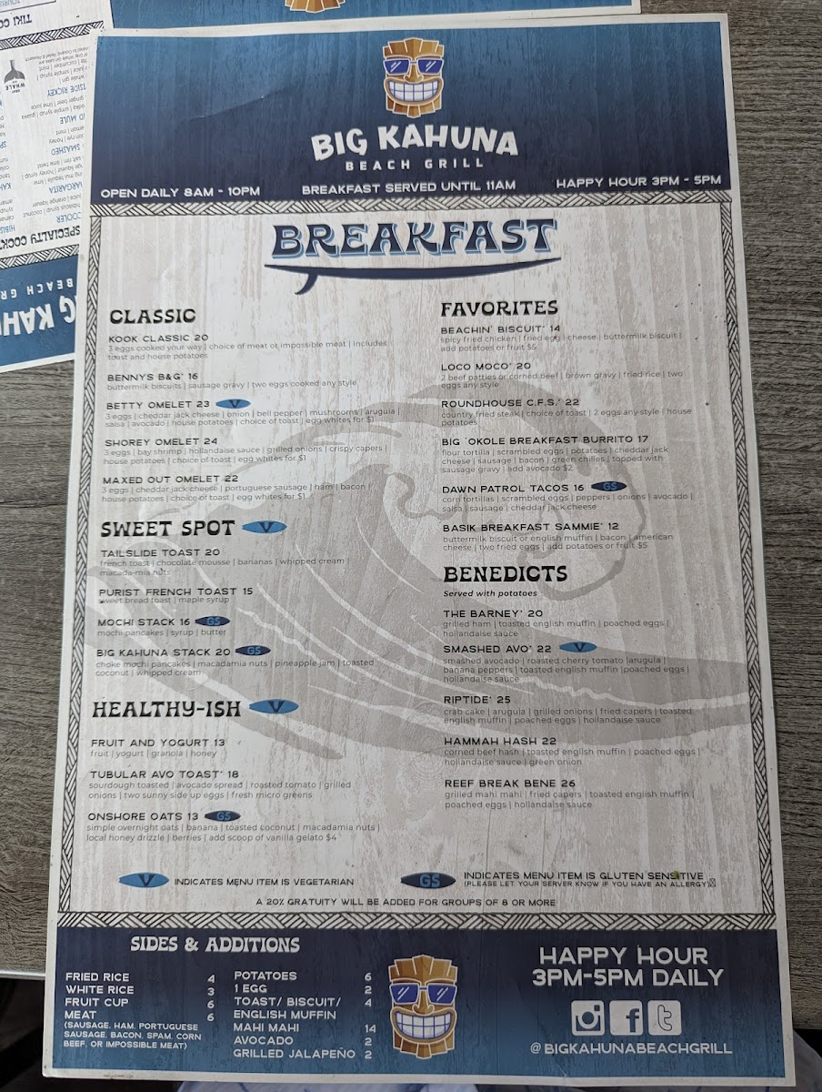 Big Kahuna Beach Grill Menu - Image 5